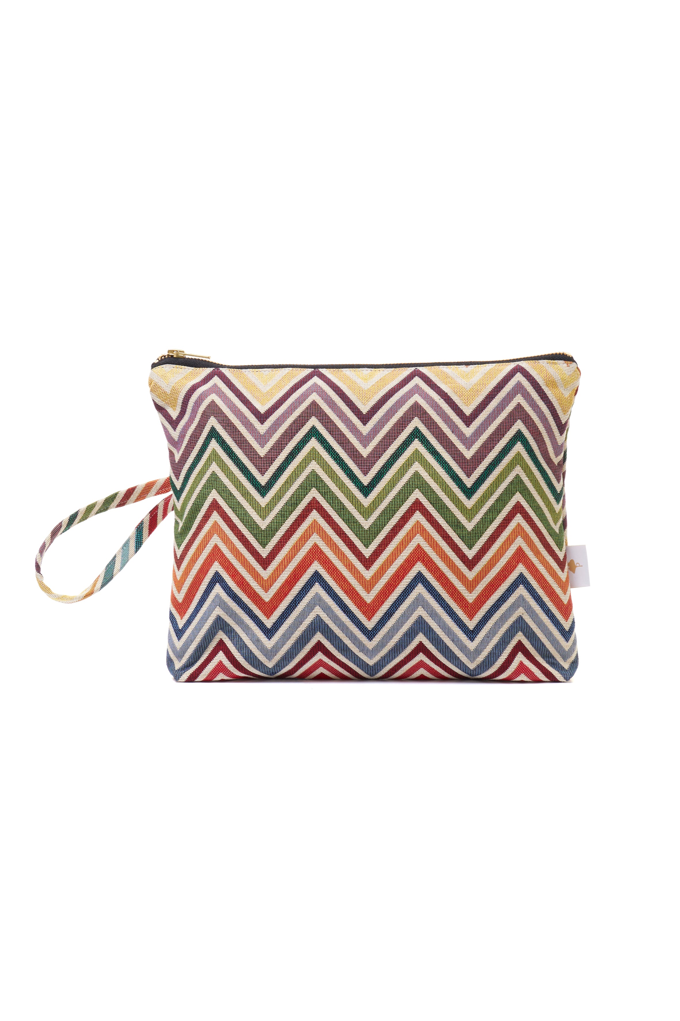 TRAVEL POUCH LARGE - ZIGZAG